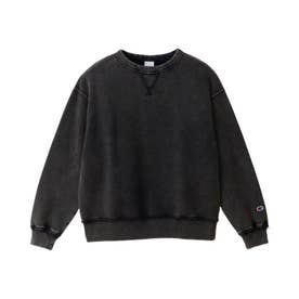 スウェット トレーナー レディース クルーネック 裏毛 リラックスフィット CREW NECK SWEATSHIRT CW-C014 （オフブラック(055)）