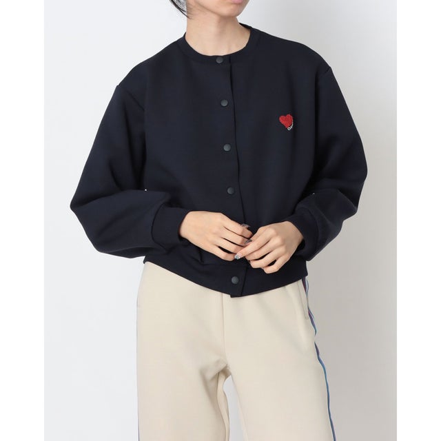 レディース SNAP CARDIGAN  CW-E005 （ダークネイビー）