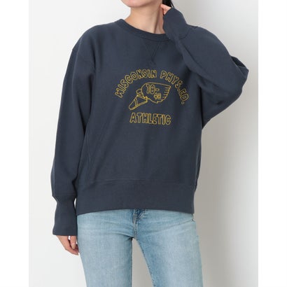 スウェットトレーナー RW CREW NECK SWEATSHIRT （NAVY）｜詳細画像