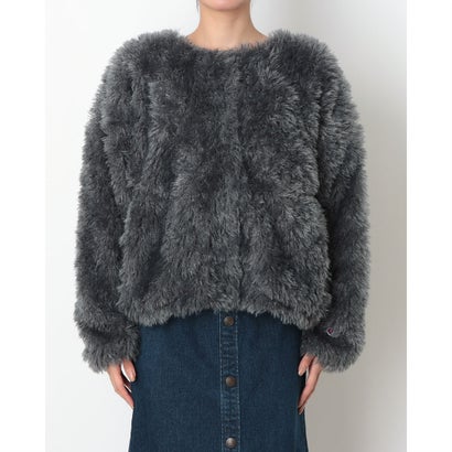 フリースジャケット SNAP FLEECE CARDIGAN （GREY）｜詳細画像