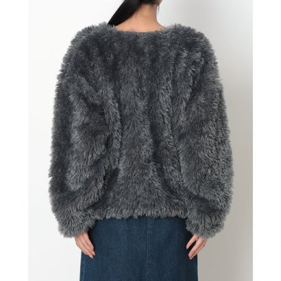 フリースジャケット SNAP FLEECE CARDIGAN （GREY）｜詳細画像