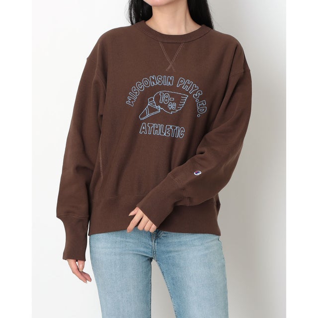 スウェットトレーナー RW CREW NECK SWEATSHIRT （BROWN）