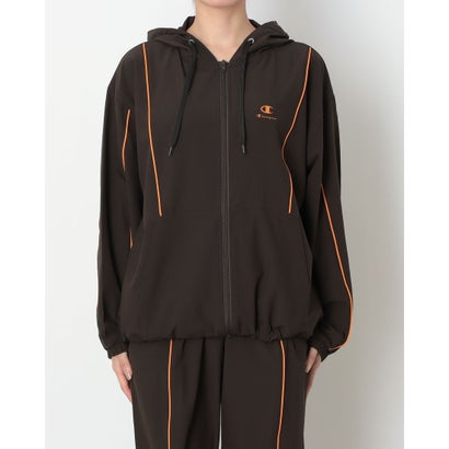 ウインドジャケット ZIP HOODED JACKET （BROWN）｜詳細画像