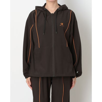 ウインドジャケット ZIP HOODED JACKET （BROWN）｜詳細画像