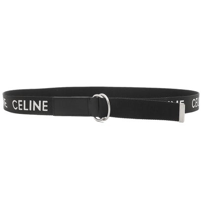 セリーヌ CELINE ベルト ダブルリングベルト 120CM ロゴ ブラック メンズ CELINE 45AVS2AEO 38SI （BLACK）｜詳細画像