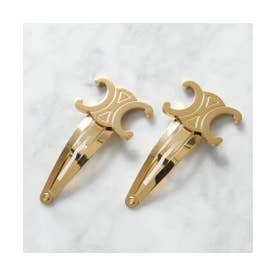 セリーヌ CELINE CELINE ヘアクリップ Snap Hair Clip 46Z656BSL【2点