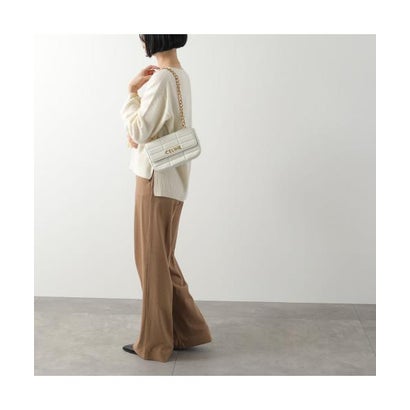 セリーヌ CELINE CELINE ショルダーバッグ 111273EYD MATELASSE MONOCHROME （01HT/Arctic-White/ホワイト）｜詳細画像