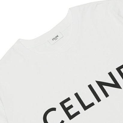 セリーヌ CELINE Tシャツ トップス ルーズTシャツ ロゴ ホワイト 
