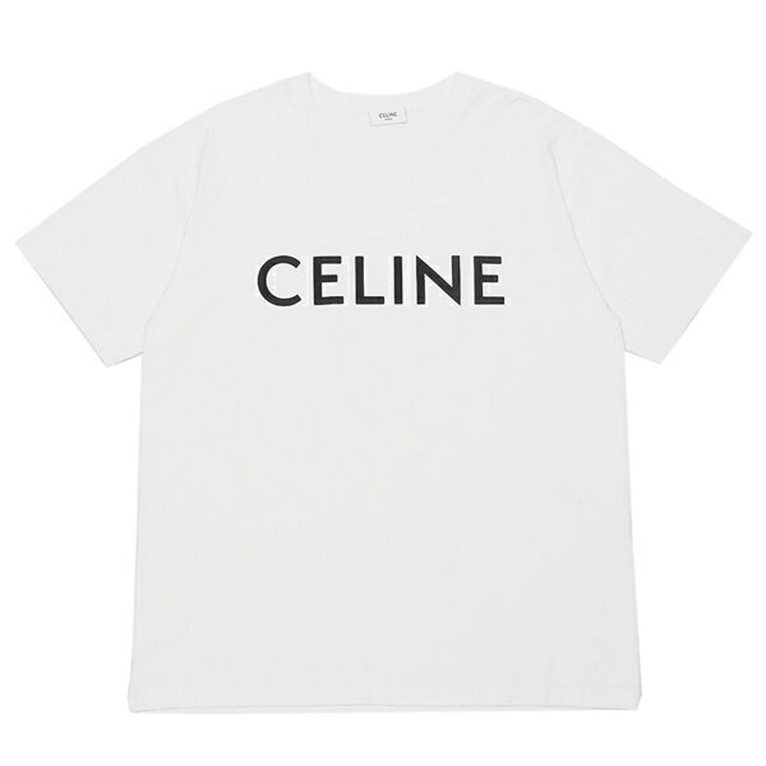 セリーヌ CELINE Tシャツ トップス ルーズTシャツ ロゴ ホワイト ...