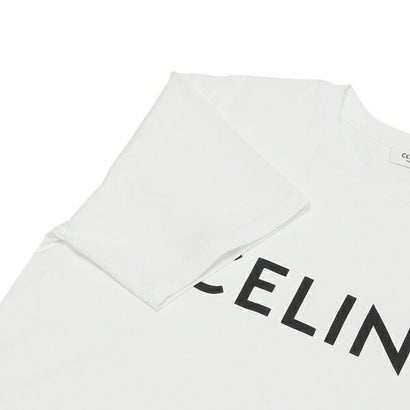 セリーヌ CELINE Tシャツ トップス ルーズTシャツ ロゴ ホワイト メンズ CELINE 2X681671Q 01OB （ホワイト）