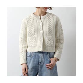 CELINE レースカーディガン ホワイト セリーヌ CELINE CELINE セリーヌ カーディガン RRV09U0117 ニット