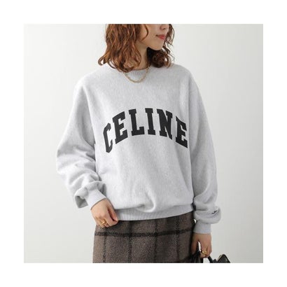 セリーヌ CELINE CELINE トレーナー 2Y11D1233 ロゴ スウェットシャツ （10PB/ライトグレー）｜詳細画像