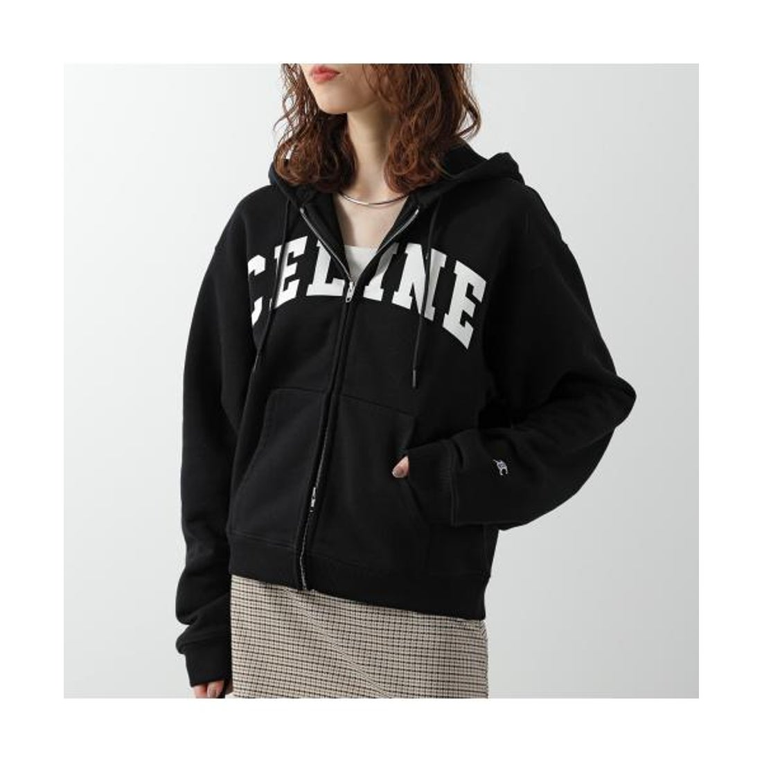セリーヌ CELINE CELINE パーカー RY11H1233 ジップアップ （38AW
