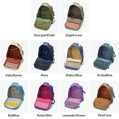 CABINZERO キャビンゼロ 正規品10年保証 リュック メンズ レディース 通勤 大容量 大学生 28L クラシック ブランド バックパック 機内持ち込み A4 デイパック 旅行 軽量 軽い 無地 おしゃれ CLASSIC（BaliBlue）｜詳細画像