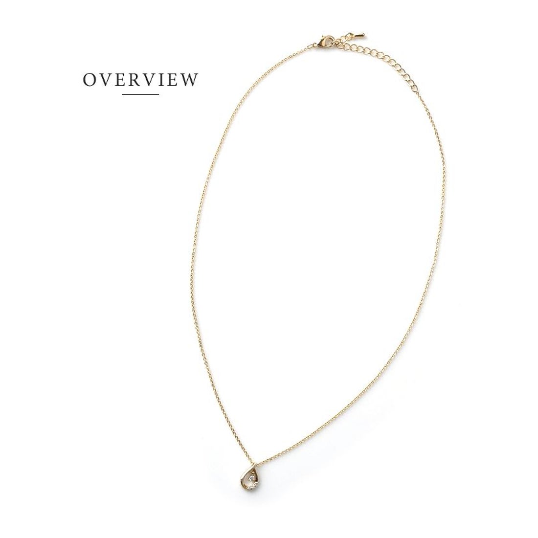 クリームドット Cream dot. シンプルな輝きを放つティアドロップ 