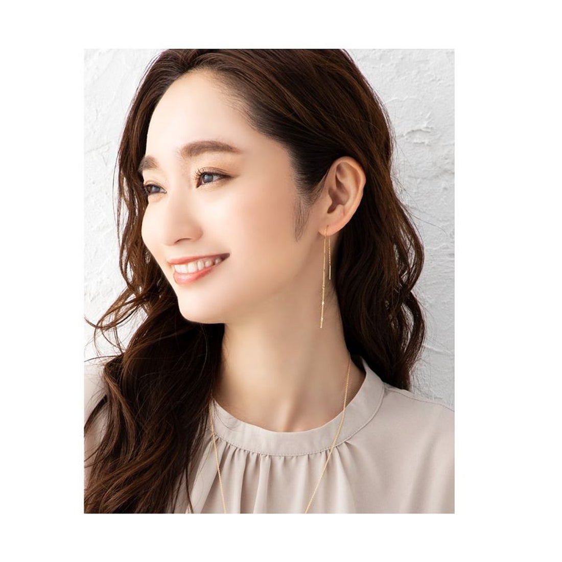 クリームドット Cream dot. 上品に揺れて煌めく、華奢見えロング