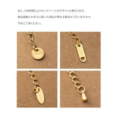 鮮やかなマルチカラーのステーションネックレス （ワンサイズ：ゴールド×ミックス）｜詳細画像