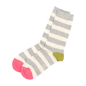Spots Socks GREY Stripes （グレー）