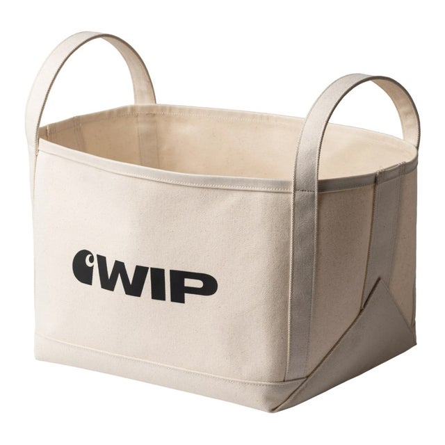 WIP マガジン キャンバス バスケット（WIP Magazine Canvas Basket） （Natural）