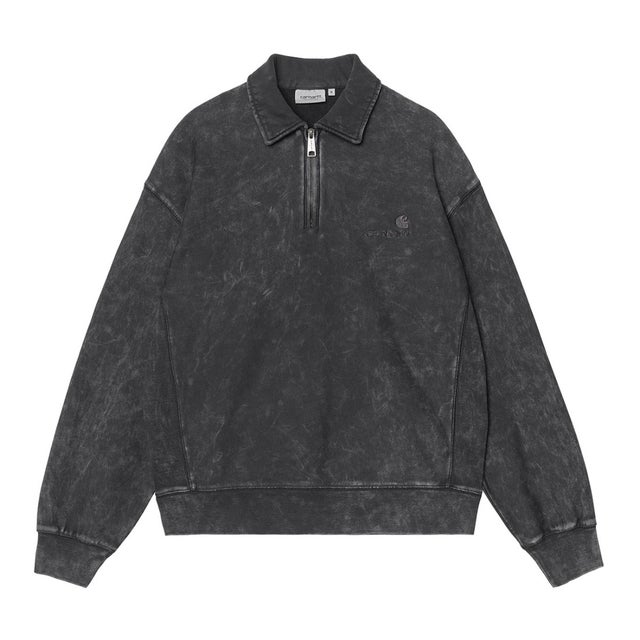 ランバート ポロ スウェット（Lambert Polo Sweat） （Black, Moon wash）