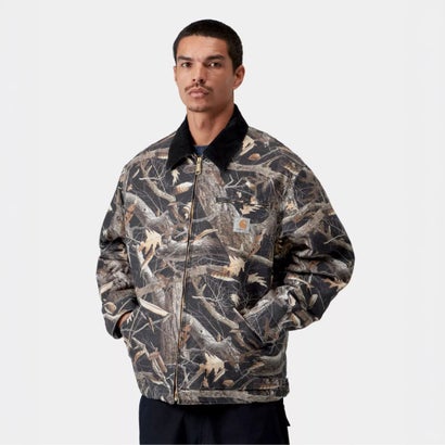 カーハート ワークインプログレス Carhartt WIP オージー デトロイト ジャケット（OG Detroit Jacket） （Camo Feather Tree, Black / Black, Heavy stone wash）｜詳細画像