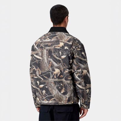 カーハート ワークインプログレス Carhartt WIP オージー デトロイト ジャケット（OG Detroit Jacket） （Camo Feather Tree, Black / Black, Heavy stone wash）｜詳細画像