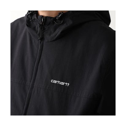 カーハート Carhartt Carhartt WIP ジャケット Hooded Sail Jacket I028436 （0D2XX/Black/White）｜詳細画像