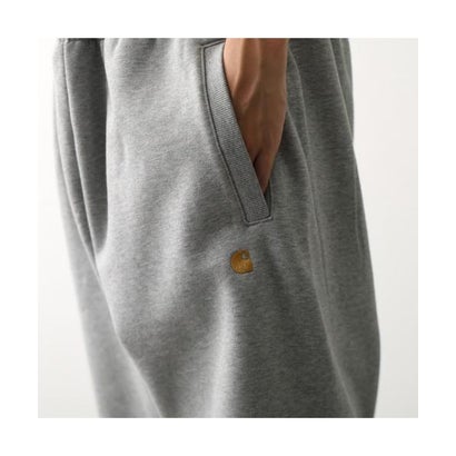 カーハート Carhartt Carhartt WIP スウェットパンツ Chase Sweat Pant I037458 （00MXX/Grey-Heather/Gold）｜詳細画像