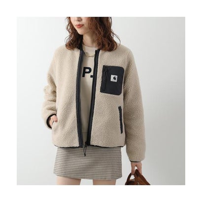 カーハート Carhartt Carhartt WIP フリースブルゾン Janet Liner I035697 （2NQXX/Fleur-De-Sel/Black）｜詳細画像