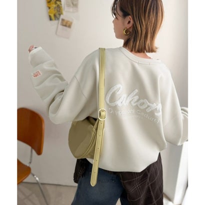 《JaVaジャバコラボ》配色がアクセント。一枚でスタイリング決まる、サガラ刺繍ダンボールプルオーバー （グレージュ）｜詳細画像