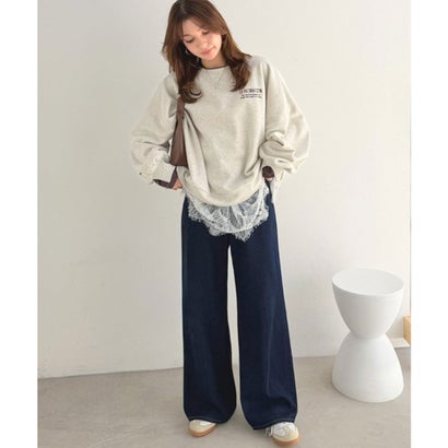 「なんか痩せた？」を引き出す！見違えるシルエット。セミフレアバギーデニムパンツ （ワンウォッシュ）｜詳細画像
