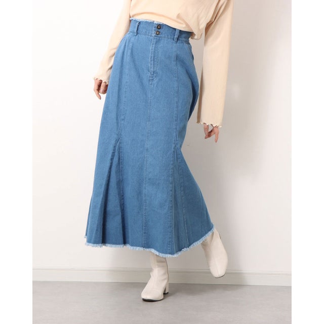 
                    デニムマーメイドスカート （BLUE）