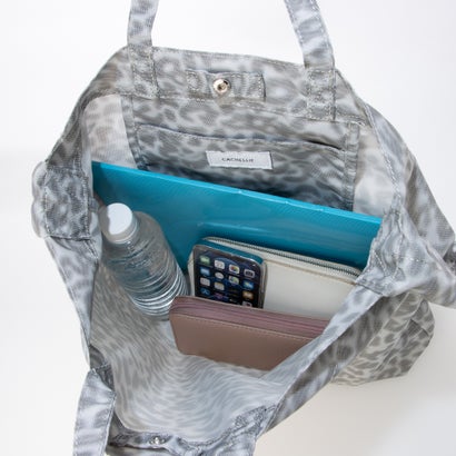 C8955 LEOPARD ECO TOTE （グレー）｜詳細画像