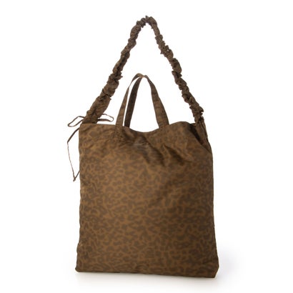 C8955 LEOPARD ECO TOTE （ブラウン）｜詳細画像