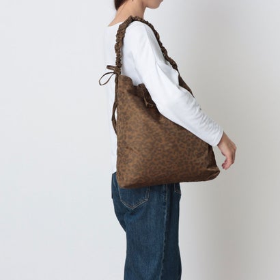 C8955 LEOPARD ECO TOTE （ブラウン）｜詳細画像