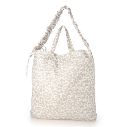C8955 LEOPARD ECO TOTE （ホワイト）｜詳細画像