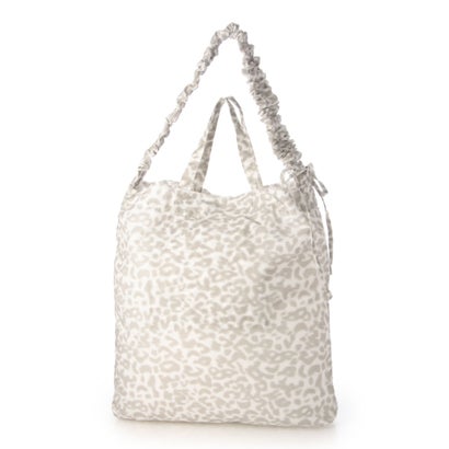 C8955 LEOPARD ECO TOTE （ホワイト）｜詳細画像