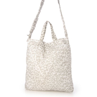 C8955 LEOPARD ECO TOTE （ホワイト）｜詳細画像