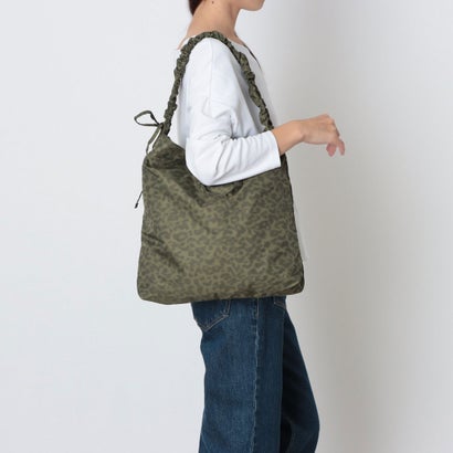 C8955 LEOPARD ECO TOTE （カーキ）｜詳細画像