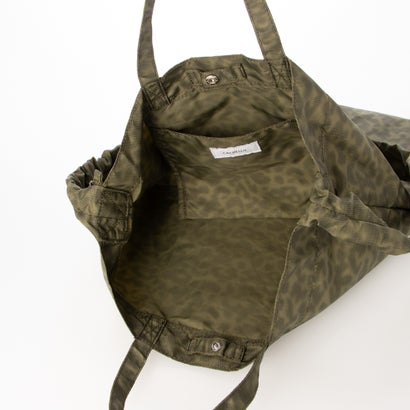 C8955 LEOPARD ECO TOTE （カーキ）｜詳細画像