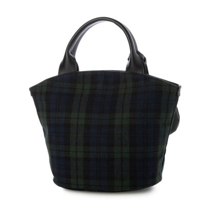 C8935 FABRIC TOTE （グリーンチェック）｜詳細画像