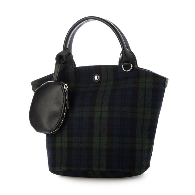 C8935 FABRIC TOTE （グリーンチェック）