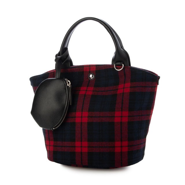 C8935 FABRIC TOTE （レッドチェック）