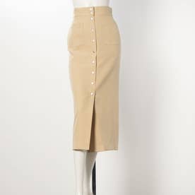 ドット釦ポケット付きタイトスカート （BEG）