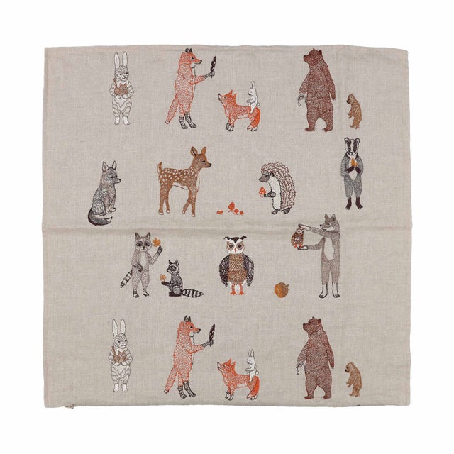 【正規取扱店】Pillows case 50x50 Woodland Friends （Woodland Charactors）
