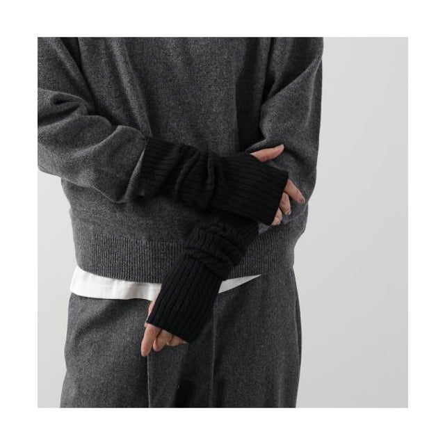 C.T.plage アームウォーマー 5577 カシミヤ ニット （15/BLK）