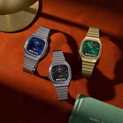 CASIO CLASSIC / AQ-240E-2A2JF （ネイビー×シルバー）｜詳細画像