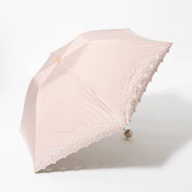 グレースフラワー刺繍折りたたみ日傘 （PI）