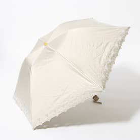 グレースフラワー刺繍折りたたみ日傘 （BE）