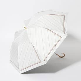 ストライプスカーフプリント折りたたみ日傘 （WH）
